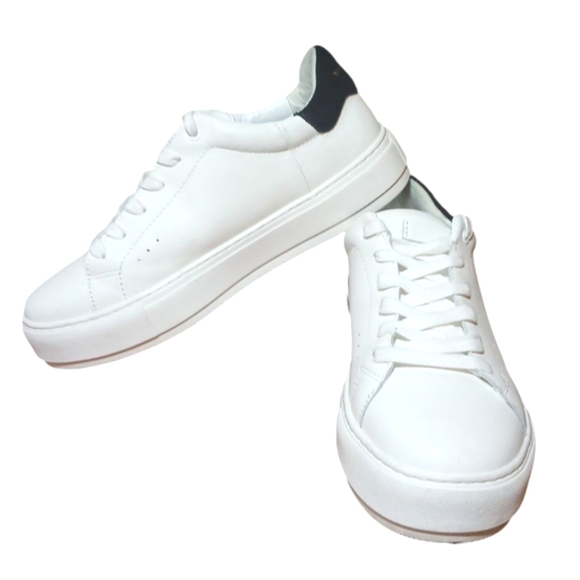 Kurt Geiger Shoes - Kurt Geiger Laney White Leather Low Top Sneakers Platform Tennis Shoes 9…